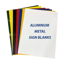 road traffic sign yard sign white blank aluminum traffic signs